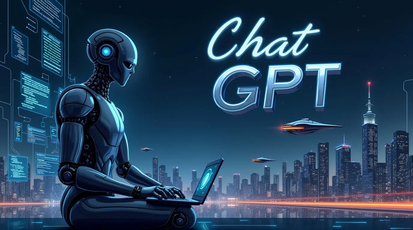 ChatGPT AI chatbot interface showing conversation examples